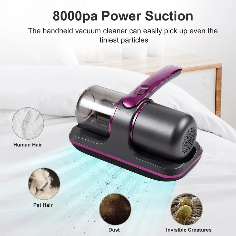 Portable UV Mattress Cleaner with Powerful Suction and Filtration