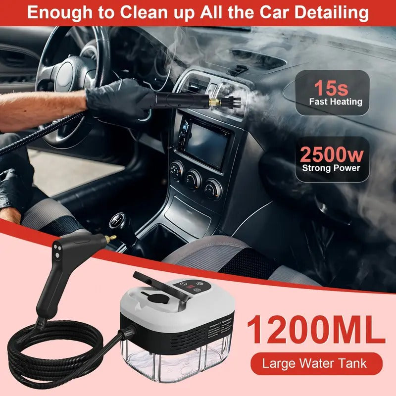 2500W Ultra High-Pressure Steam Cleaning System with Protective Gear