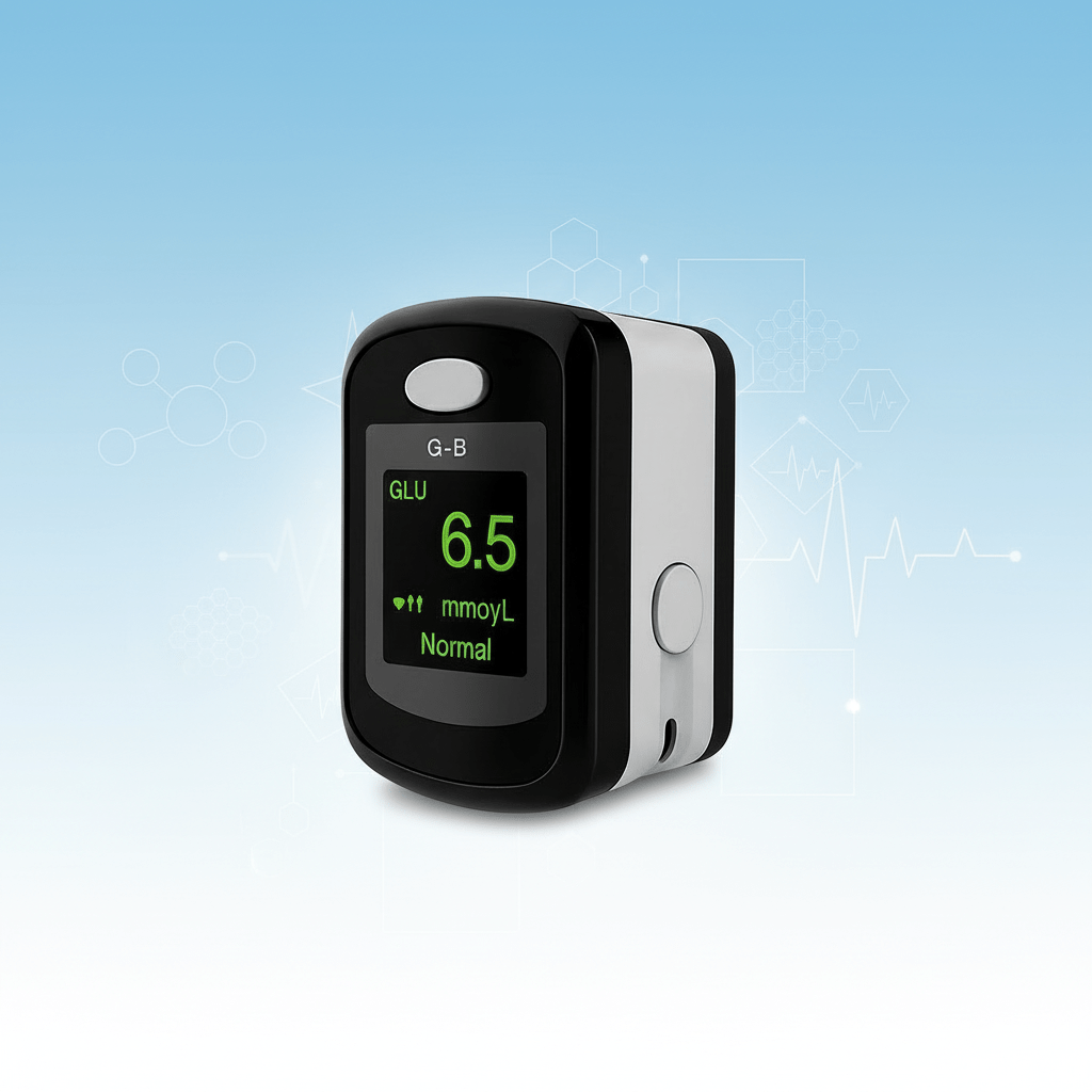 Compact Finger Health Monitor for Quick Oxygen and Pulse Readings