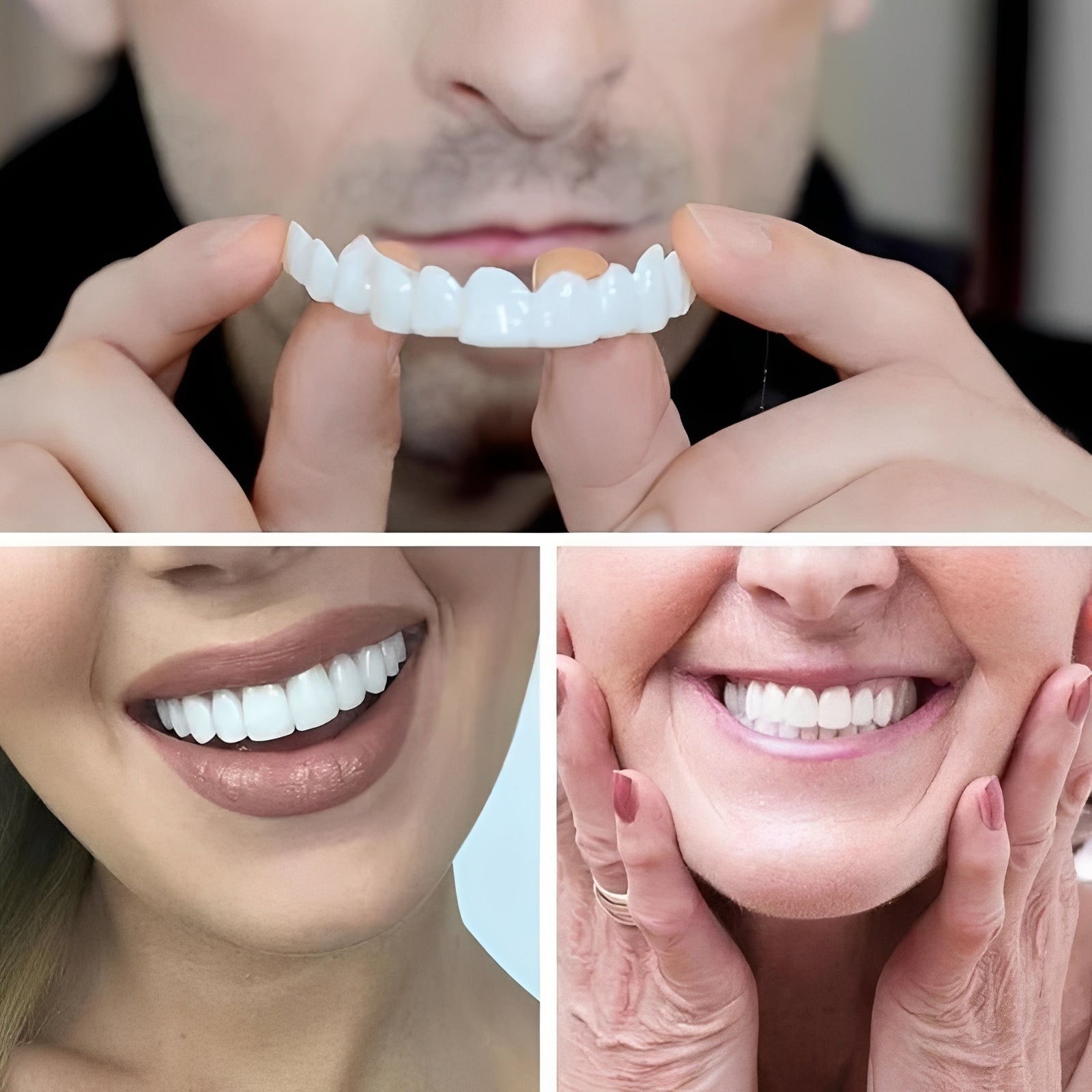 Instant Smile Cosmetic Tooth Covers for Adults - 2 Pack