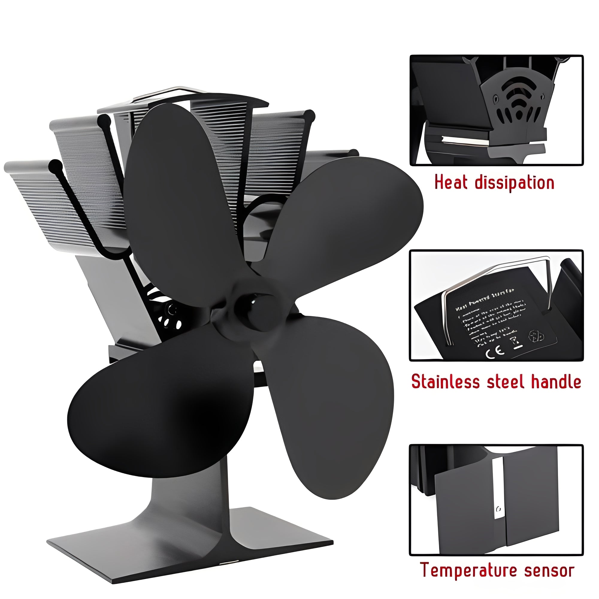 HeatWave Fan for Efficient Wood Stove Airflow Management