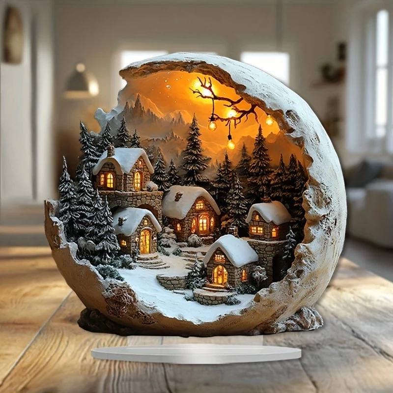 Charming Acrylic Holiday Ornament for Festive Decor