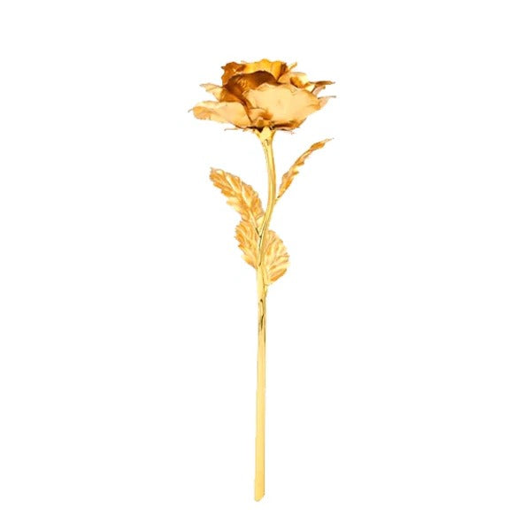 Elegant 24K Gold-Plated Rose in Gift Presentation