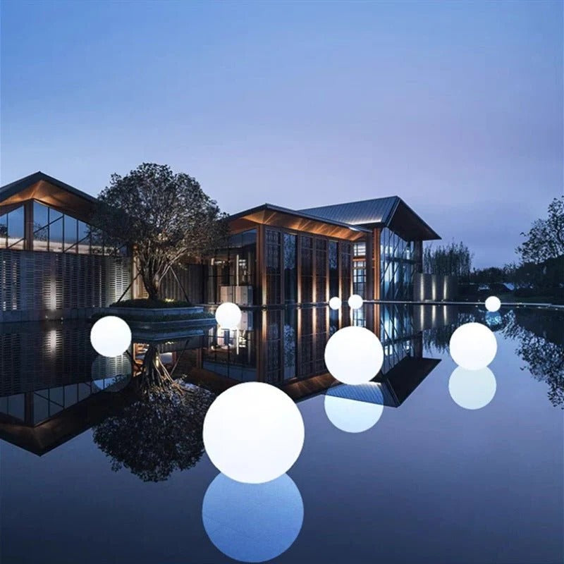 Wireless Weatherproof LED Sphere Light - 16 Color Outdoor Globe Lamp