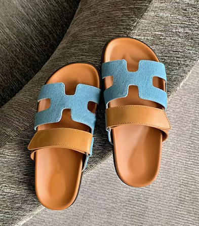 Women’s Slip-On Sandals | Dual Wide Straps with H-Cutout Design | Premium Soft Materials | Comfortable Fit