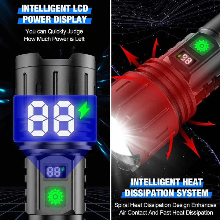 Versatile Rechargeable LED Torch with Five Lighting Settings