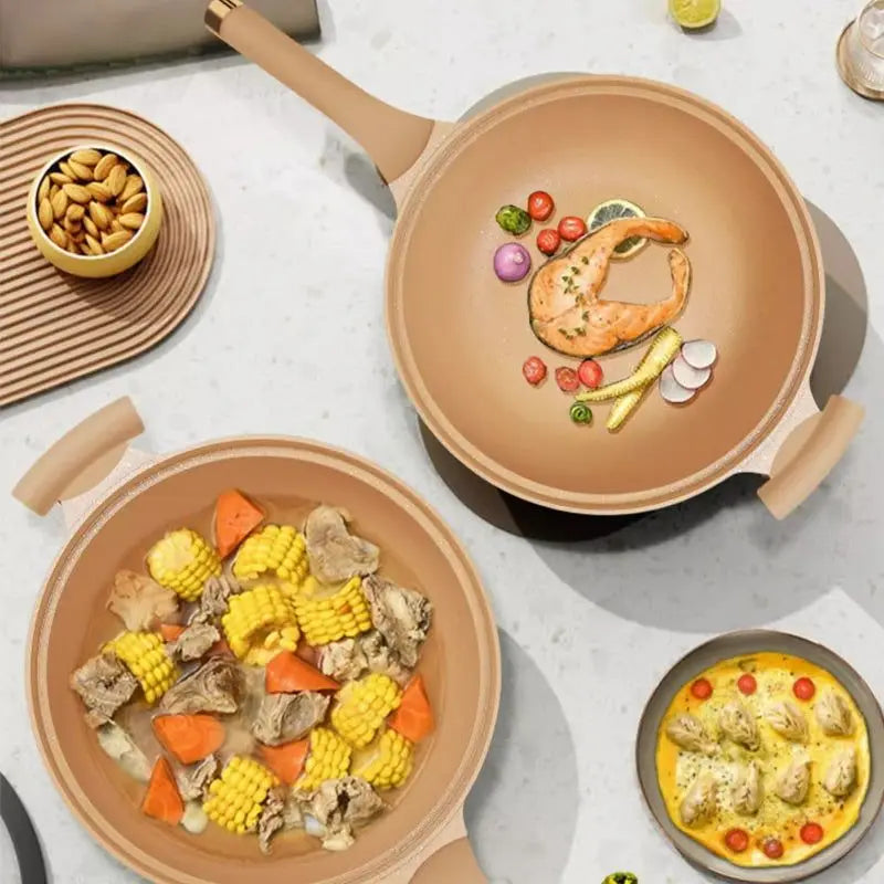 Wok Cooking Pot for Stir-Frying and Sautéing