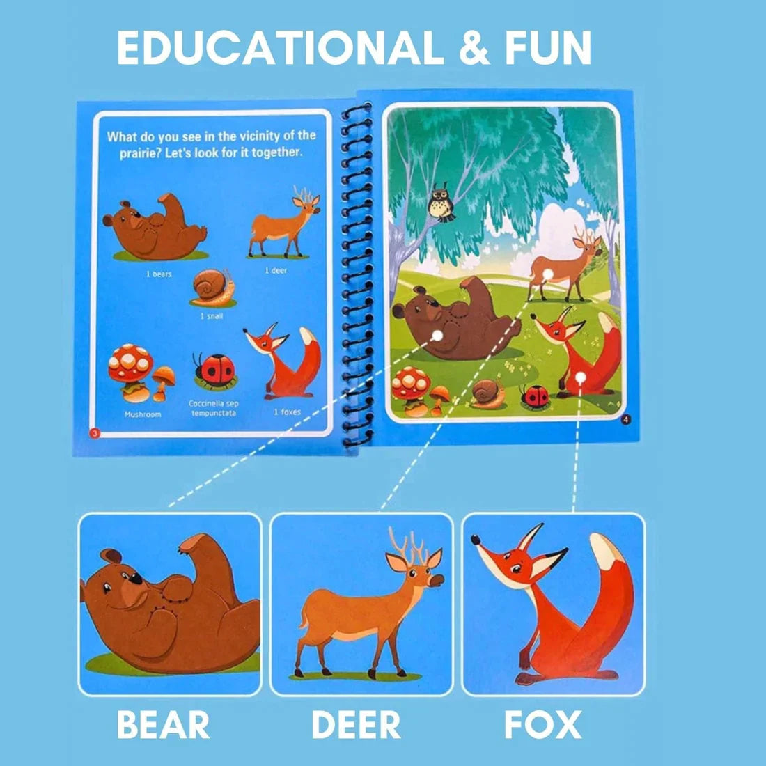 Water Doodle Book for Creative Drawing and Learning