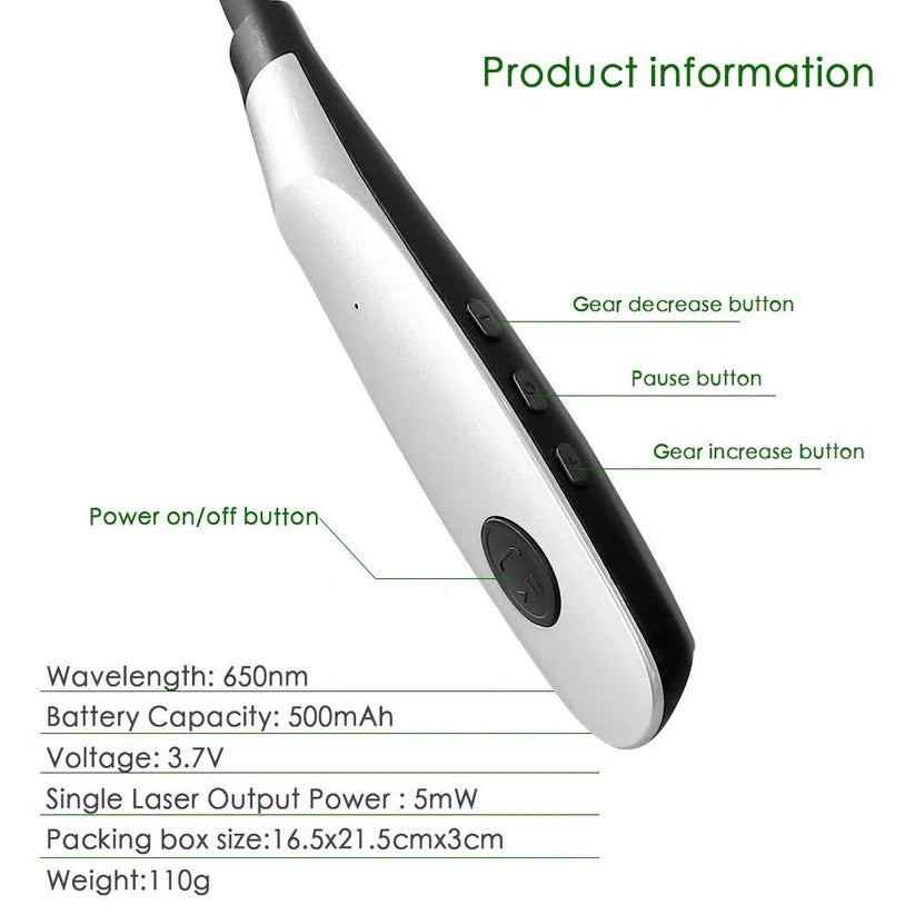 Rechargeable Dual Probe Red Light Therapy Device for Ear and Nose