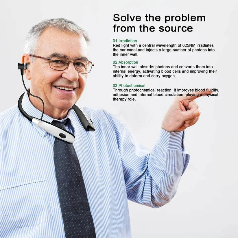 Rechargeable Dual Probe Red Light Therapy Device for Ear and Nose