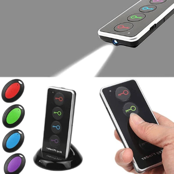 Smart Finder for Keys and Wallet with LED Remote Control