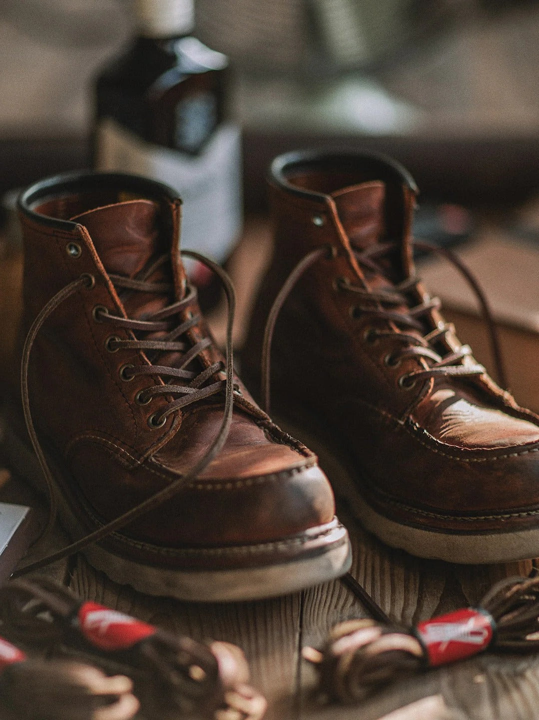 Durable Full Grain Leather Classic Work Boots for Men