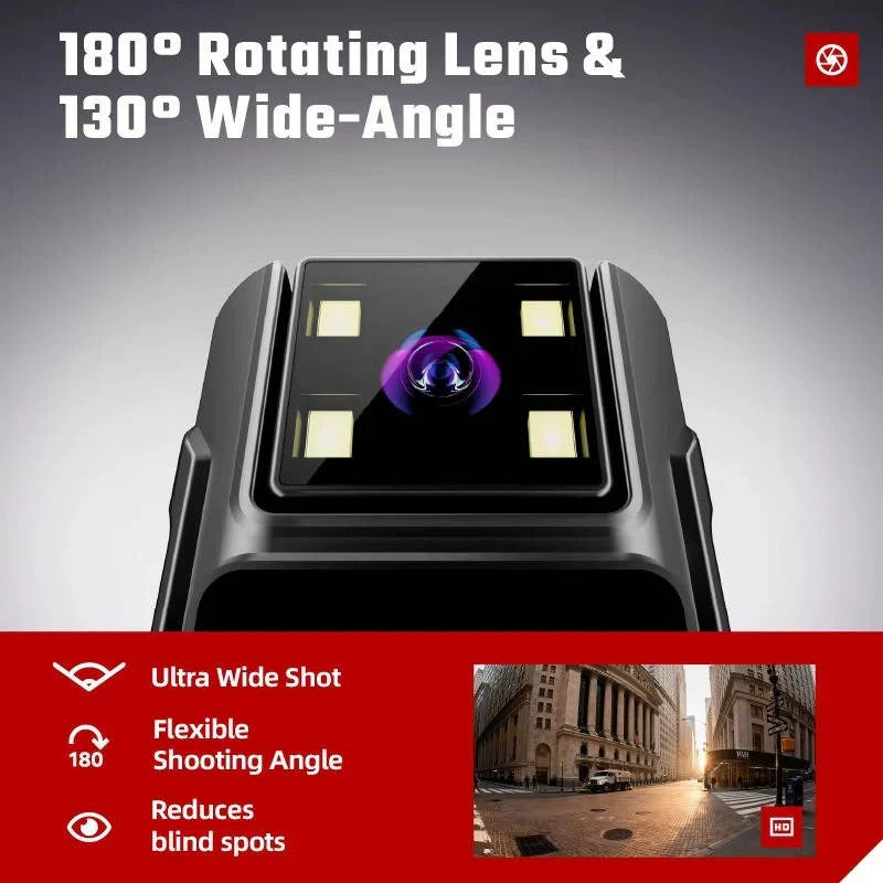 1080P Compact Wearable Camera with Night Vision and Motion Detection