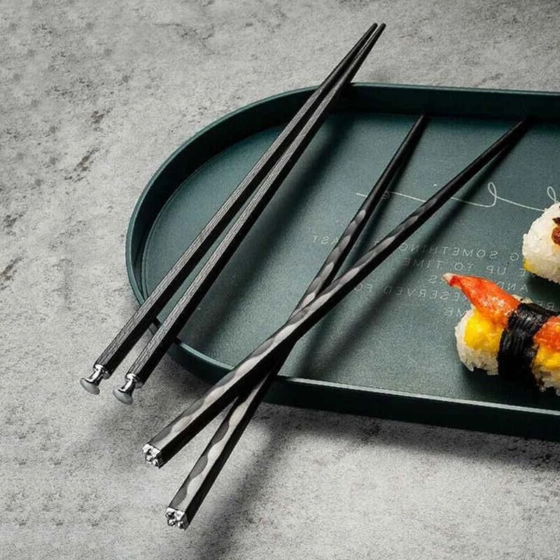 Eco-Friendly Chopstick Set – 5 Pairs with Textured Grip