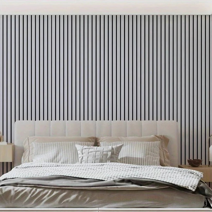 Peel-and-Stick Textured Wall Panels for a Natural Wood Look