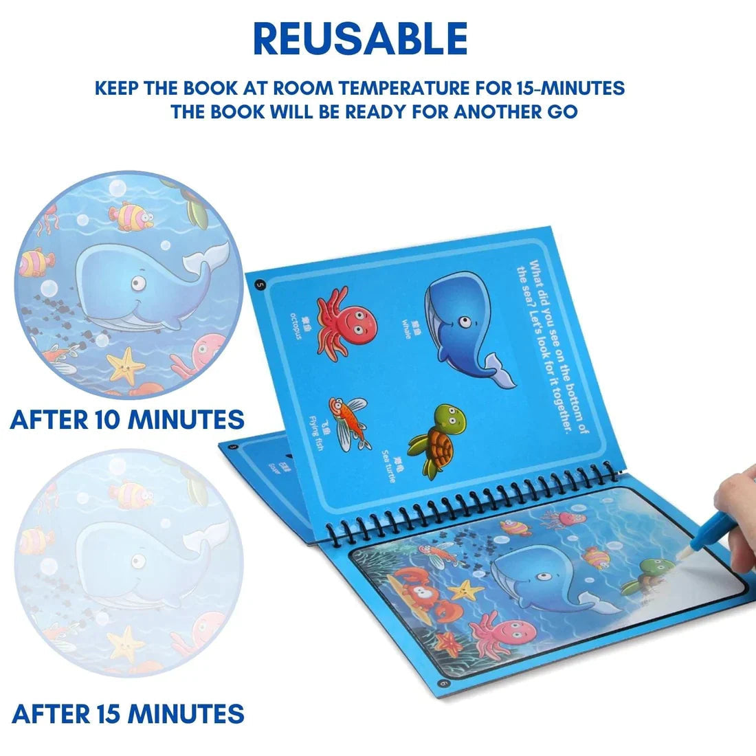 Water Doodle Book for Creative Drawing and Learning