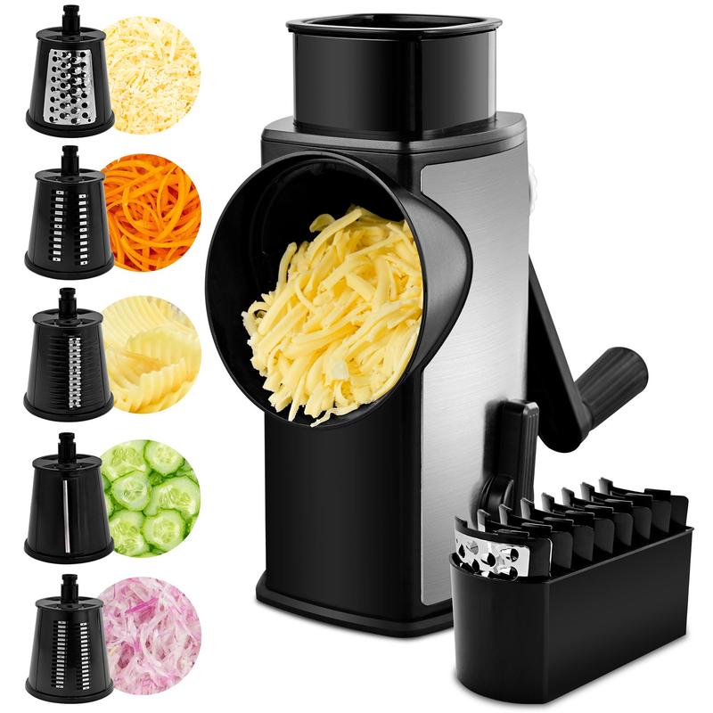 Interchangeable Blade Rotary Grater – Suction Cup Base