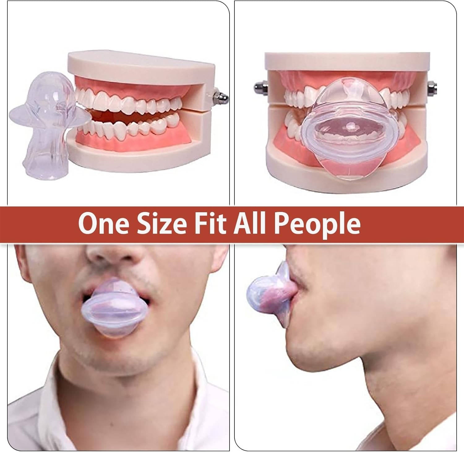 Non-Invasive Tongue Retainer for Snoring and Sleep Apnea Relief