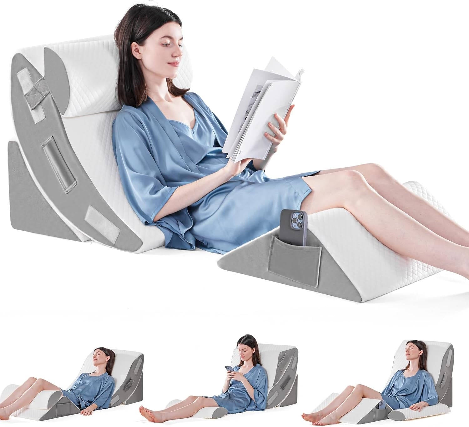 ComfortLift Adjustable Wedge Pillow Set - 4 Pieces