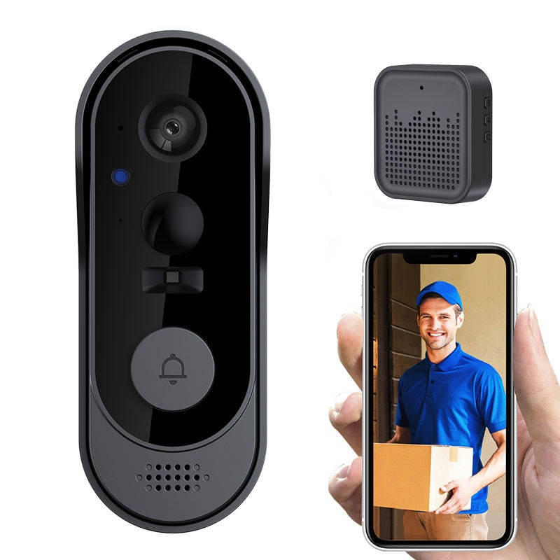 Smart Video Doorbell with Wireless Connection - HD Camera, No Subscription Required