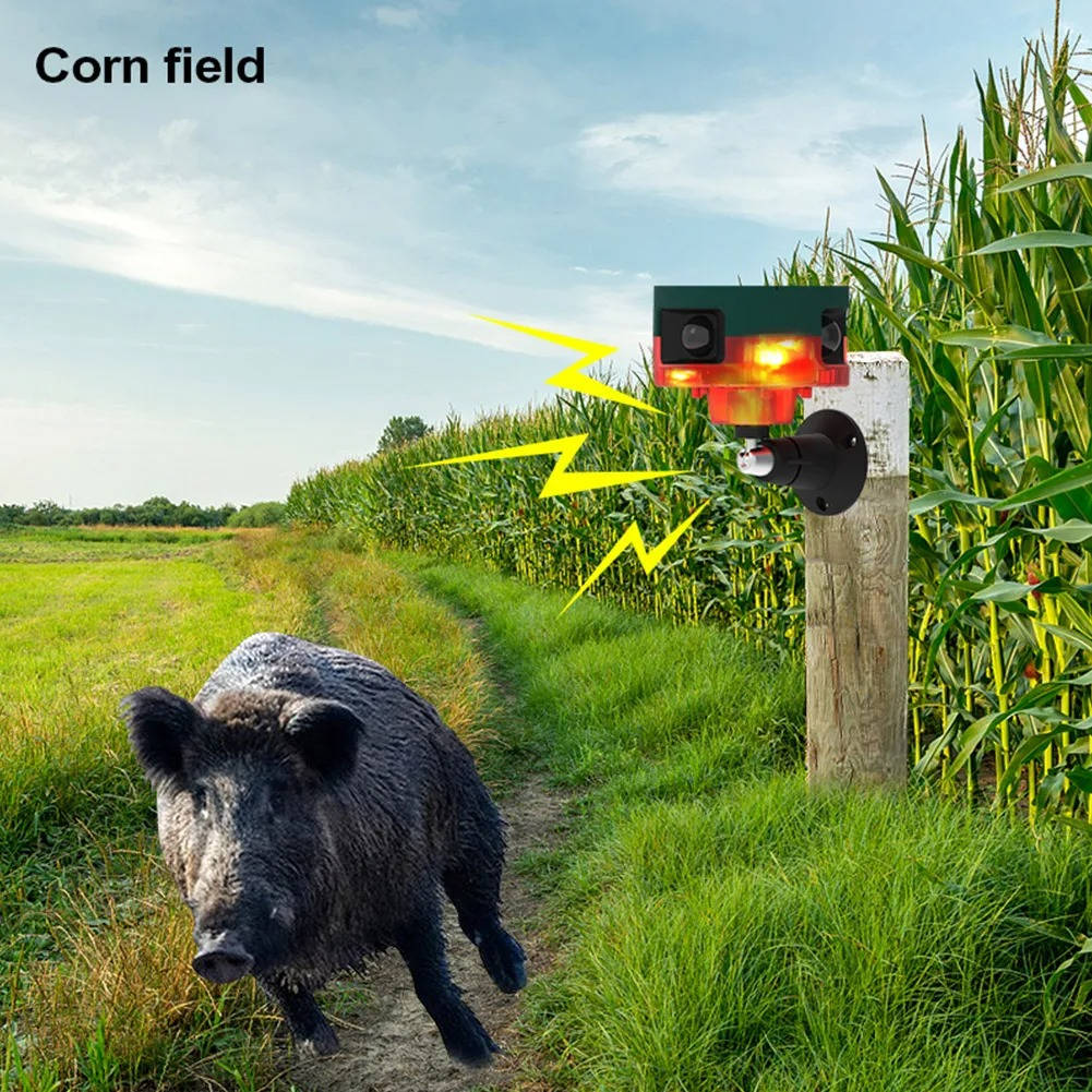 All-Around Solar Wildlife Deterrent for Garden Protection