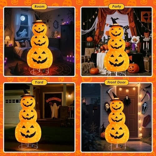 Outdoor Decorations for Halloween Pumpkins