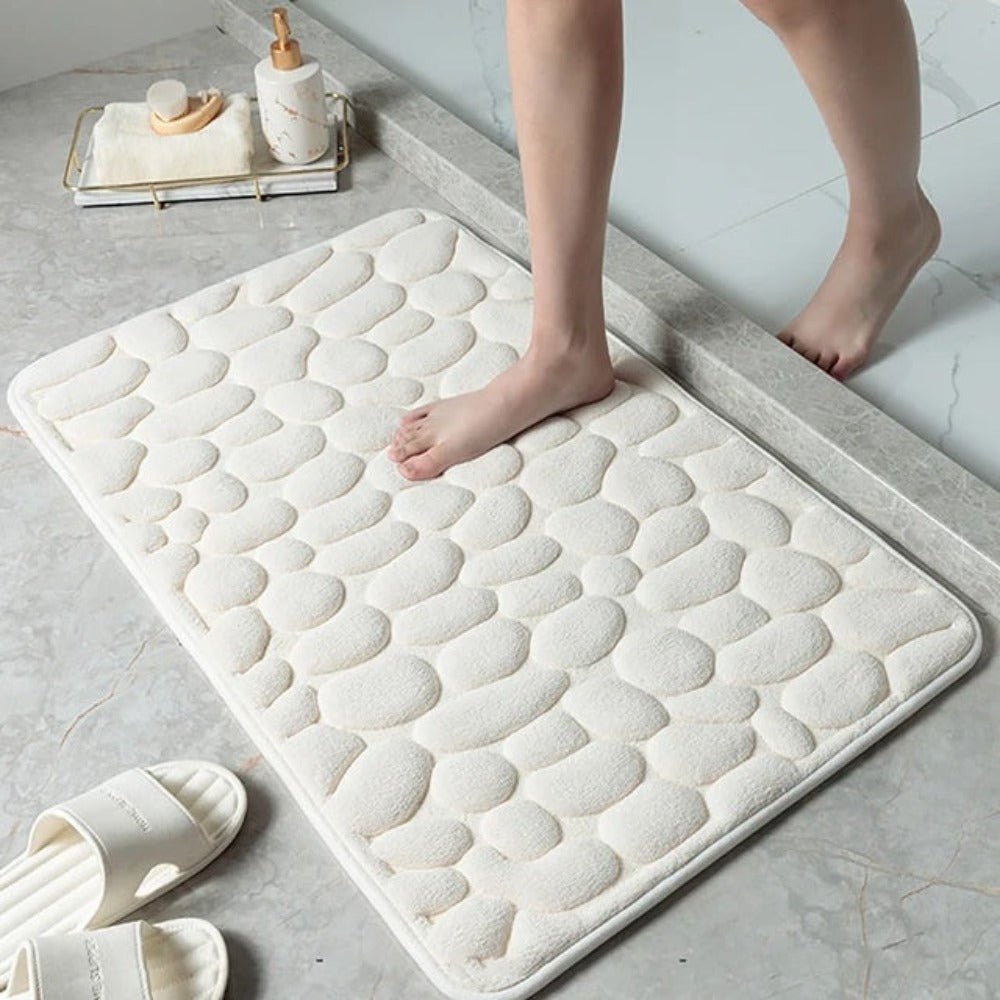LuxiMat – Soft Memory Foam Bath Mat with Natural Texture