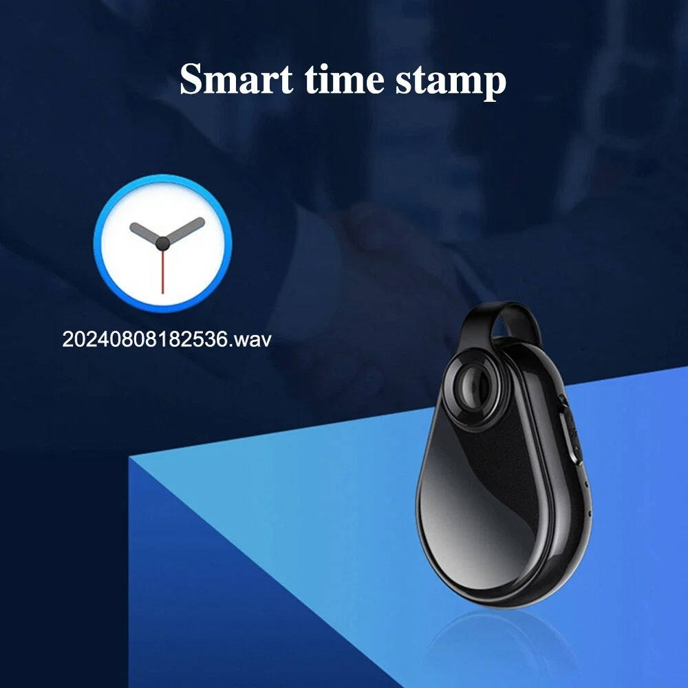 Stealth Recording Pendant with Audio and Video Capture