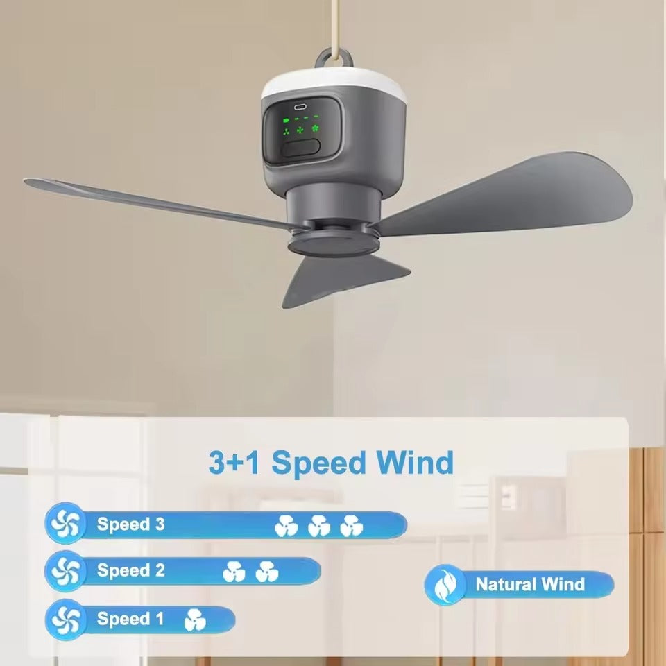 Wireless Ceiling Fan for Portable Use
