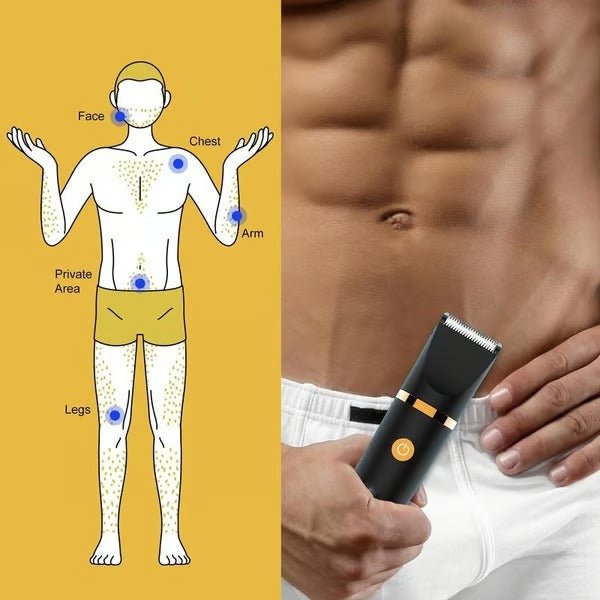 TrimMaster 3-in-1 Waterproof Grooming Tool for Men