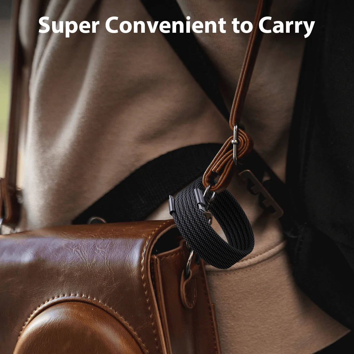 Super Fast Charging Cable with Magnetic Anti-Tangle Design