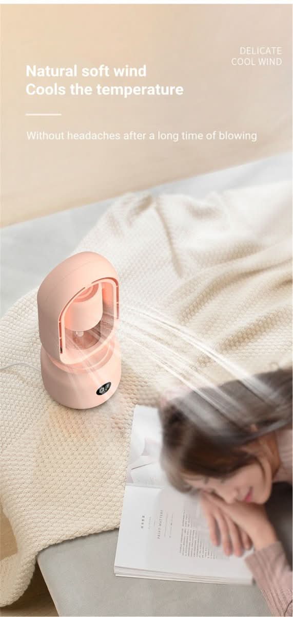 CoolBreeze Bladeless Fan with Humidifier and Mood Light