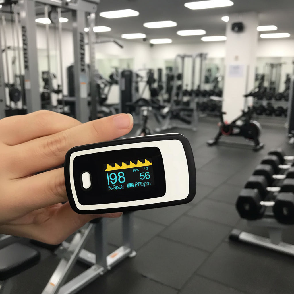 PulseGuard Compact Finger Oximeter for Rapid Health Monitoring