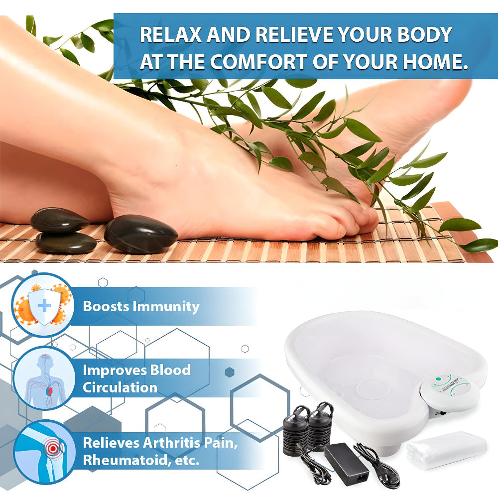 Portable Relaxation Foot Spa with Ionic Technology