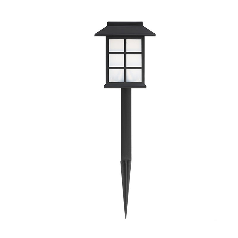 2/4 Pack Waterproof Black Modern LED Solar Powered Outdoor Light Ideas