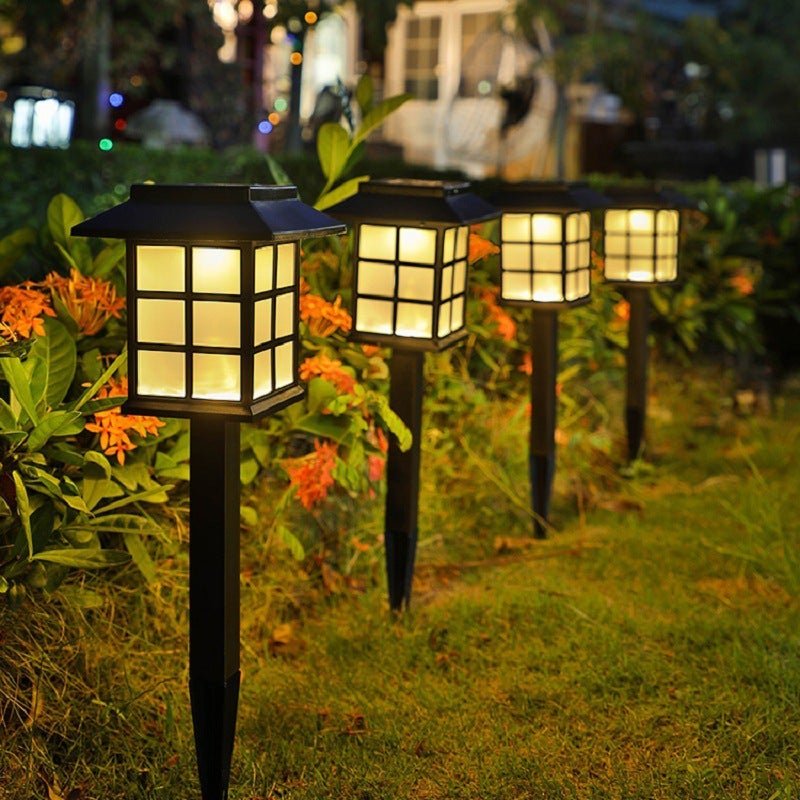 2/4 Pack Waterproof Black Modern LED Solar Powered Outdoor Light Ideas
