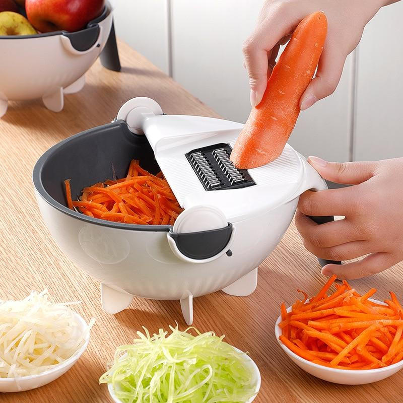 Multi-Function Vegetable Slicer and Chopper - 7 Tools in 1