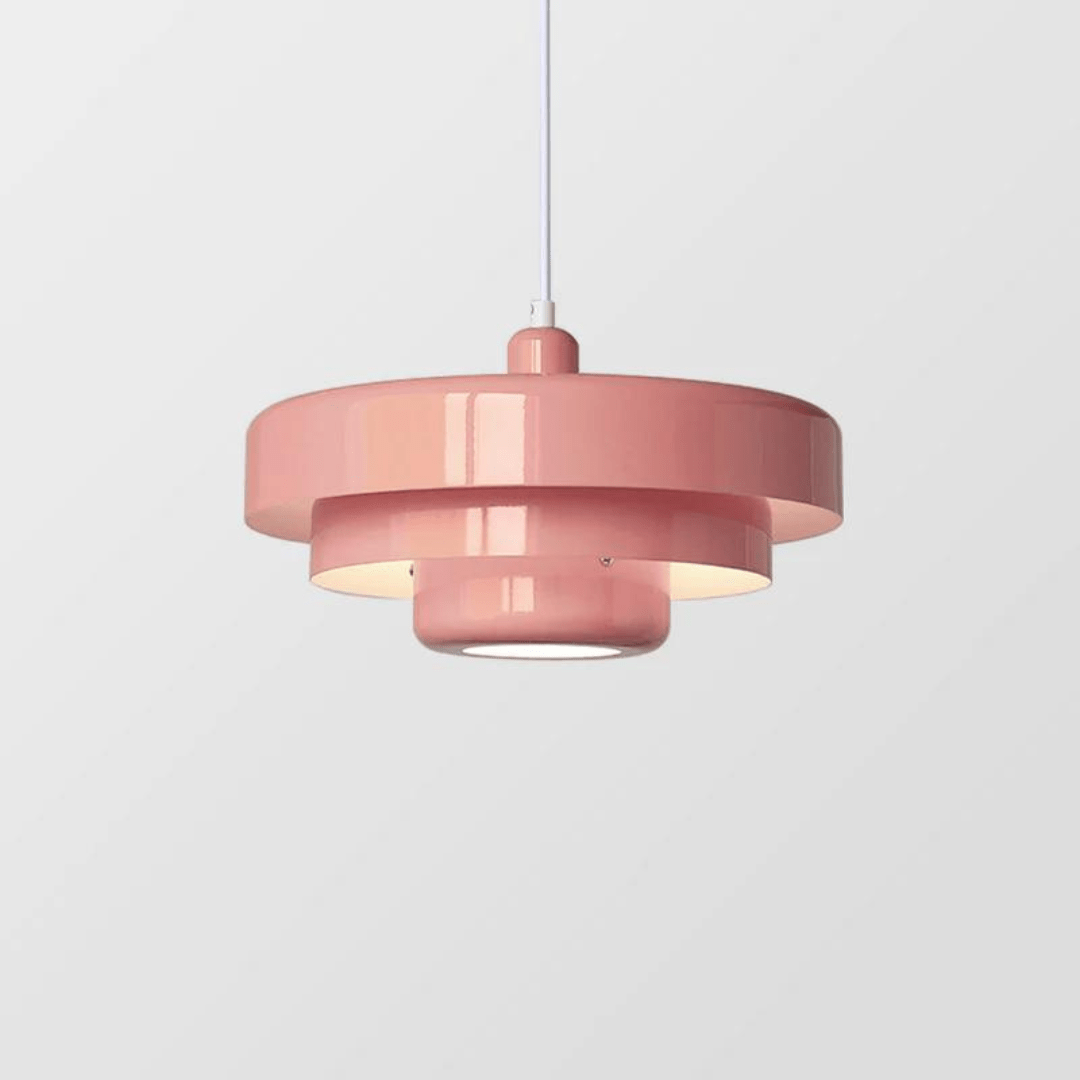 ChromaGlow Tiered Pendant Light in Soft Pastel Shades