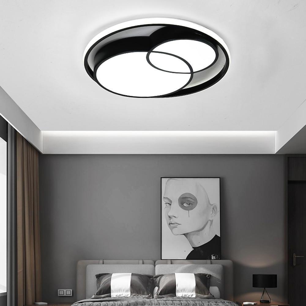 21'' LED 1-Light Dimmable Flush Mount Lights Nordic Style LED Metal Plastic Dimmable Ceiling Lights