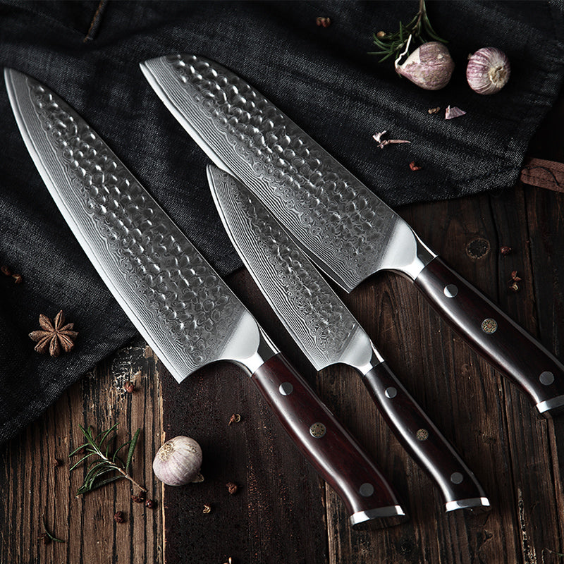 Ryzensta — Damascus Steel Kitchen Knife Set with Precision Blades