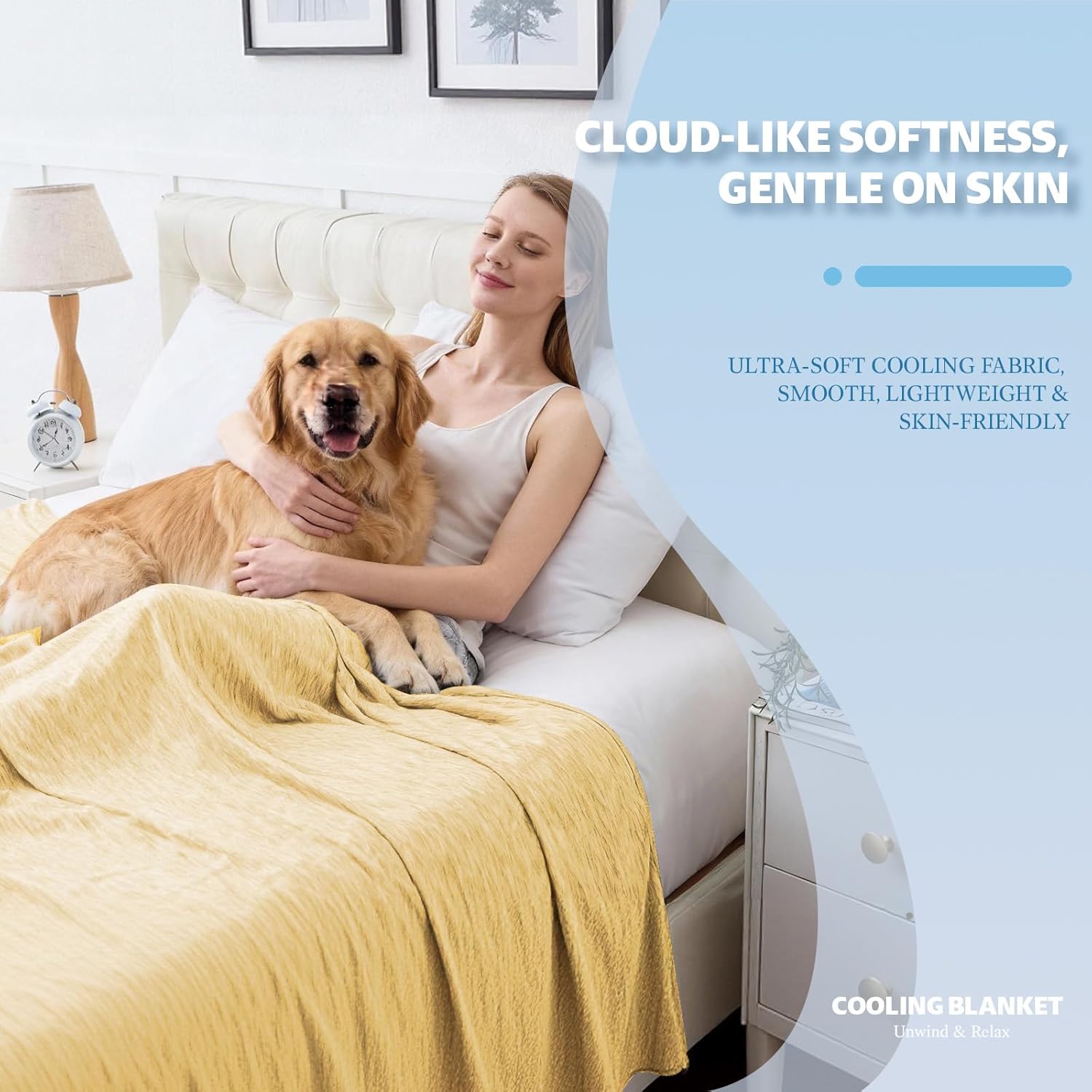 Lightweight Cooling Blanket – Breathable Soft Fabric for Warm Sleepers