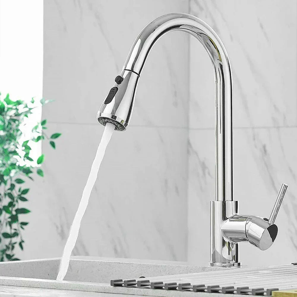 Versatile Pull-Down Kitchen Faucet with Easy Control