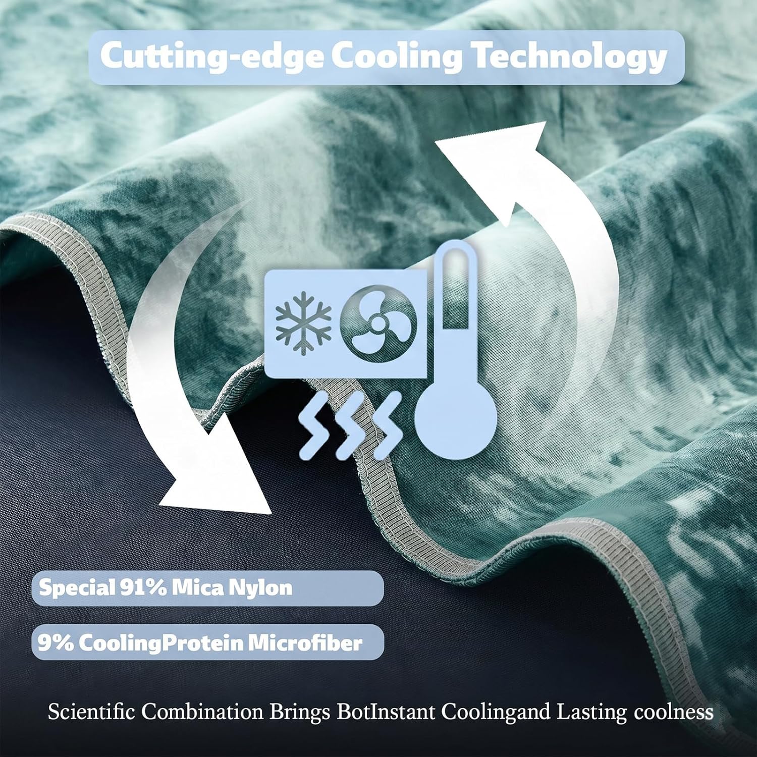 Cooling Blanket Made with Ultra-Cool Fabric – Lightweight and Breathable for Warm Nights