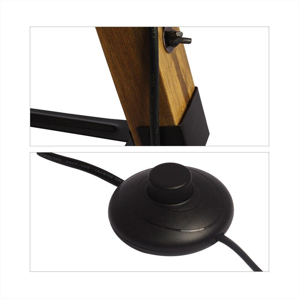 Neo-Retro Industrial Style Wooden Tripod Floor Lamp