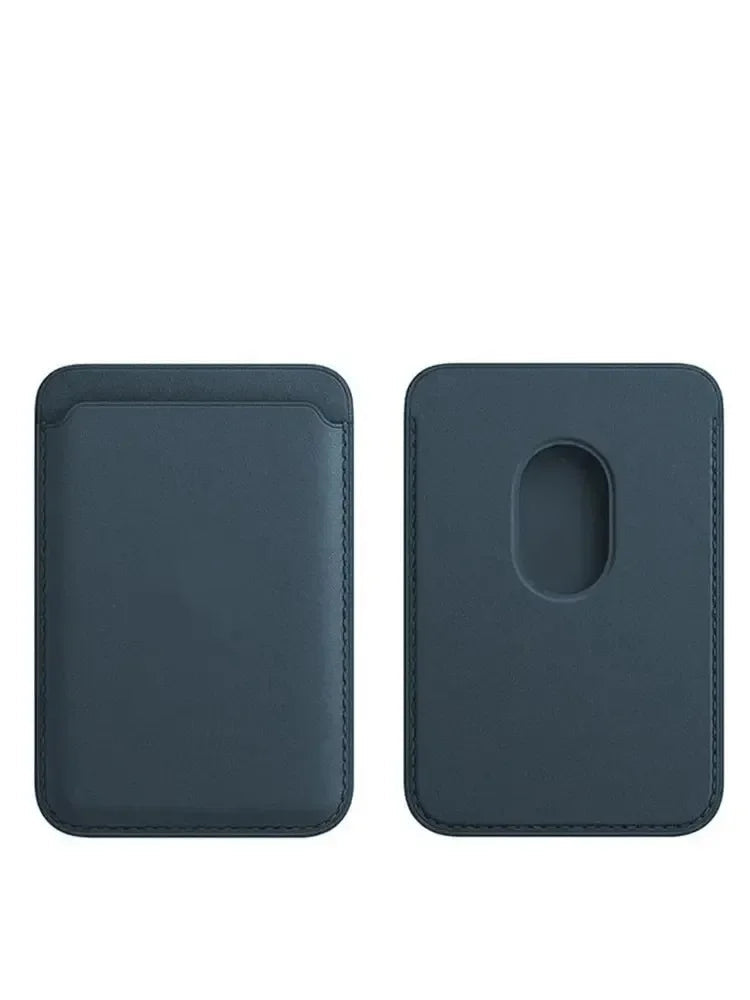 Leather Wallet with Magnetic Closure for iPhone Card Storage