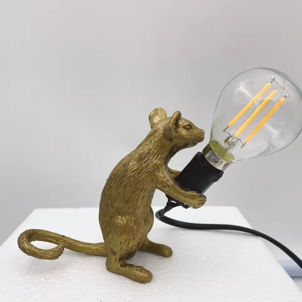 Charming Rodent-Inspired Art Deco Table Lamp