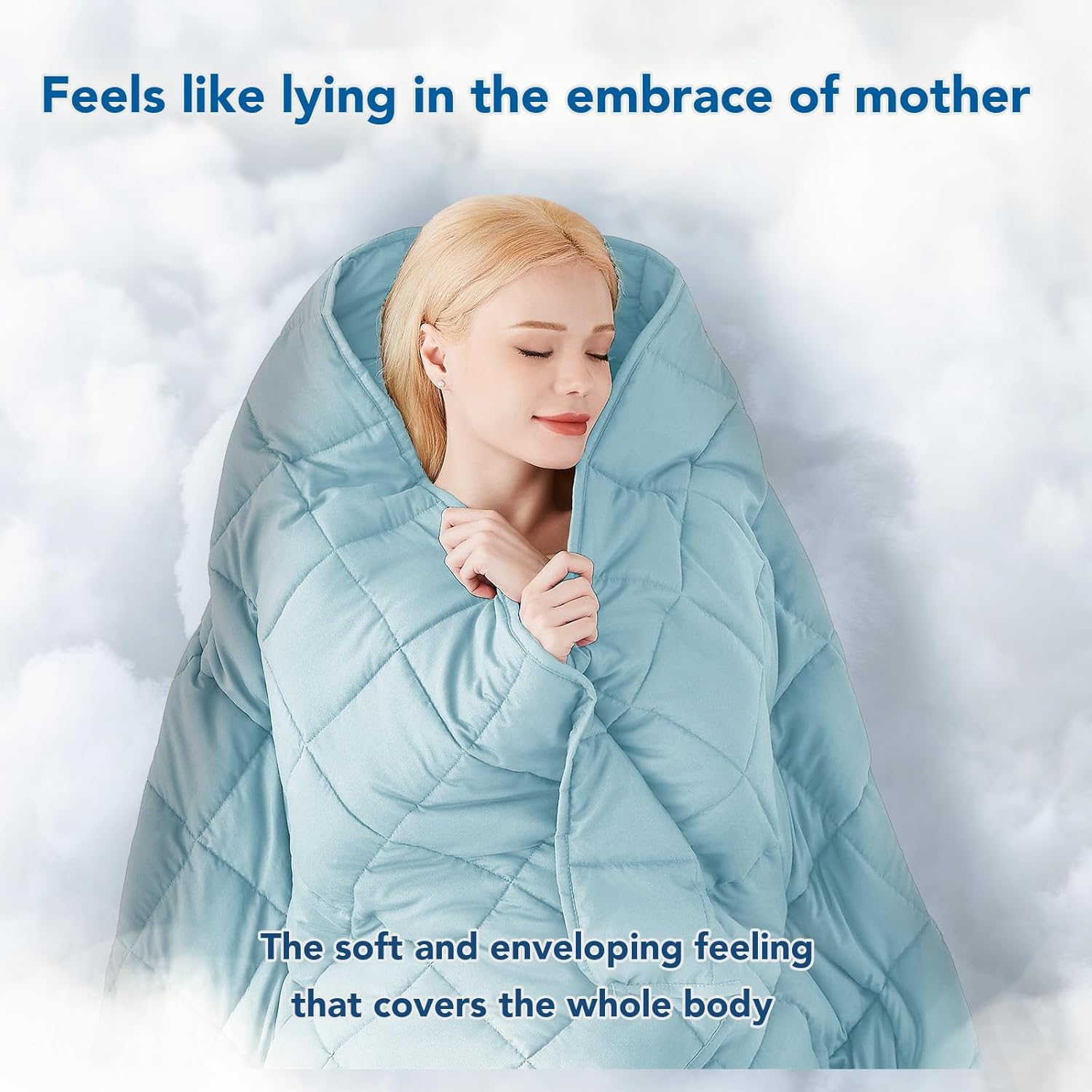 Cooling Microfiber Weighted Blanket for Year-Round Comfort and Relaxation