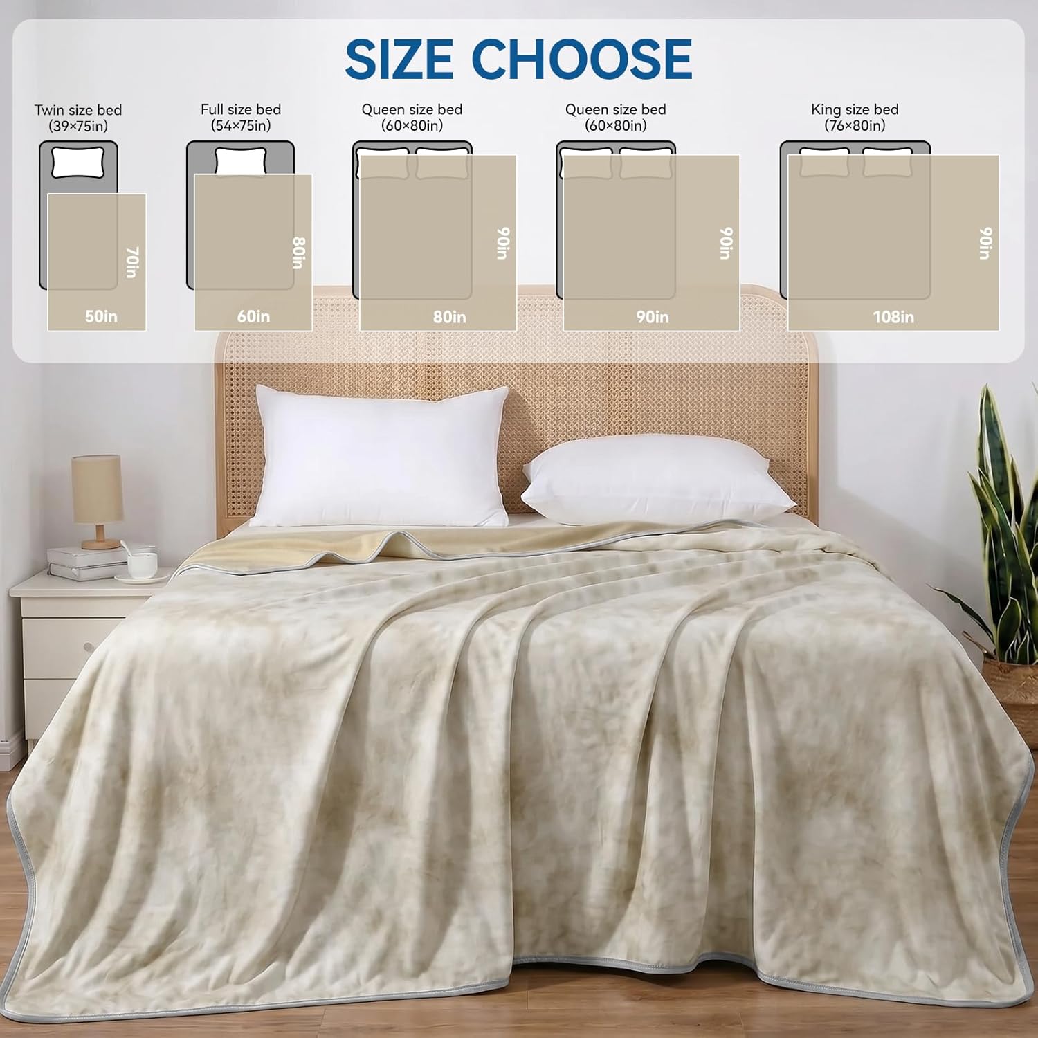 Cooling Throw Blanket for Hot Sleepers – Lightweight Summer Comfort