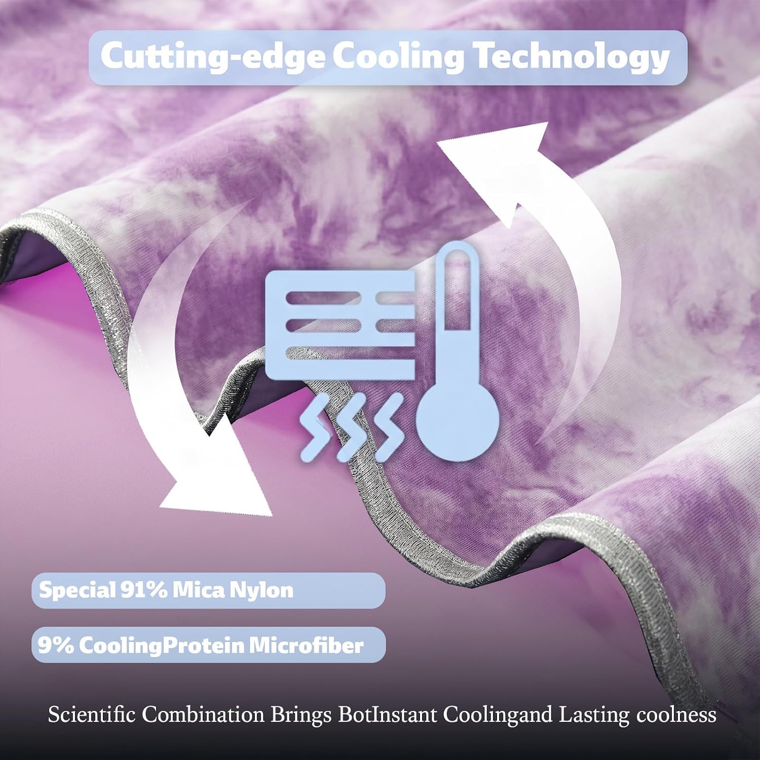 Cooling Blanket Made with Ultra-Cool Fabric – Lightweight and Breathable for Warm Nights