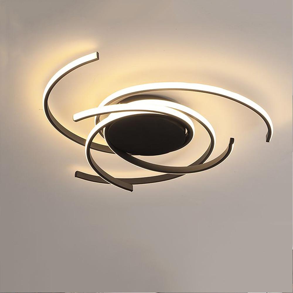 22'' Artistic Scattered Semicircle Painted Aluminum Silicone Flush Mount Lights Bedroom Ceiling Lights